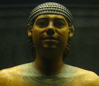 Ein Beamter aus dem Imhotep Museum Sakkara